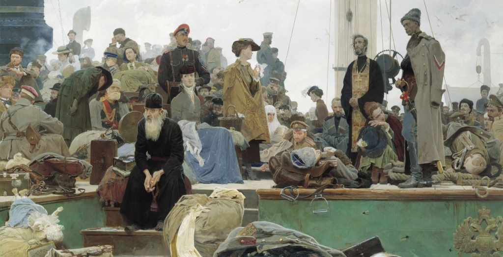 «Белая Россия. Исход», картина Дмитрия Белюкина.jpg