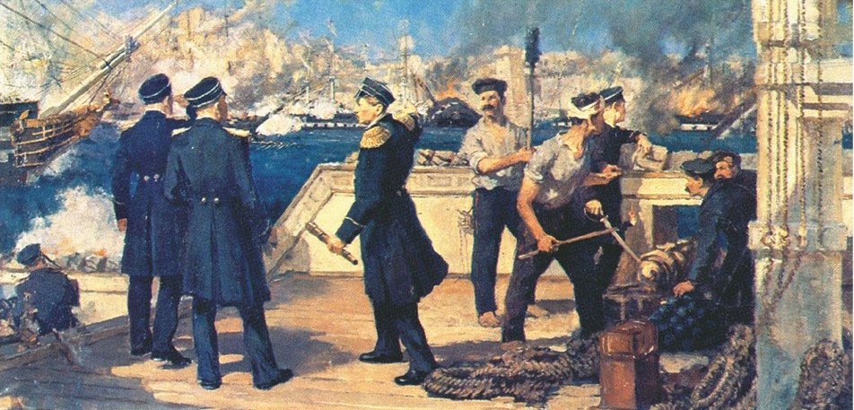 Победа русской эскадры над турками...jpg