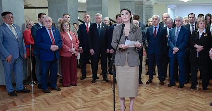 Московские суворовцы участвовали в Государственной Думе в открытии выставки, посвященной достижениям отечественной космонавтики. 