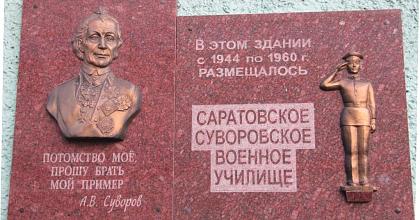 Саратовскому суворовскому военному училищу быть!