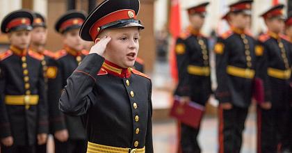 В России вдвое вырос набор в суворовские и кадетские училища